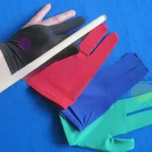 elasticity snooker pool billiards cue gloves billiard three finger glove 8 balls 9balls gloves