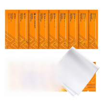 K&F Concept 14*14cm 10 Pack Individually Vacuum Wrapped Microfiber Cleaning Cloths for Camera Lens Glasses Phones Screens