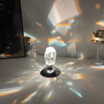 Diamond Table Lamp Crystal Night Light USB with Remote Control Bedside Light Romantic Projector Luxury Atmosphere Nightlamp Gift
