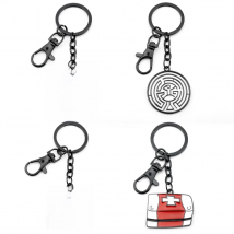 PS4 Game Jewelry V-Bucks Coin Chug Jug Med Kit Enamel Metal Keychain Alloy Keyring Key Chain For Men Women Gifts
