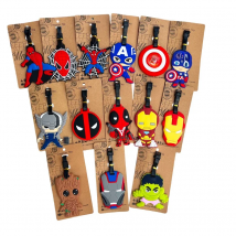 Disney Cartoon Superhero Luggage Tags Man Design ID Tag Luggage Label Address Holder Identifier