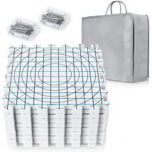 9 PCS Interlocking Foam Tiles Knitting Blocking Mats Crochet with Pins Knit Blocker Sewing Tools