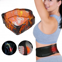 Sports Adjustable Waist Tourmaline Self Heating Magnetic Therapy Back Waist Support Belt Lumbar Brace Massage Band for Working