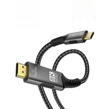 8K USB C to HDMI 2.1 Cable Adapter  8K60Hz  Type C to HDMI Cable for Thunderbolt 3 Compatible with MacBook Pro  IPad pro  Laptop