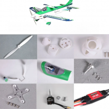 FMS 1020mm 1.1m F3A Explorer Parts List Propeller Spinner Cowl Motor Shaft Mount Board Landing Gear ESC RC Airplane Model Plane