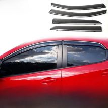 Side Window Visor For Mazda 2 / Demio Hatchback 2008 2009 2010 2011 2012 2013 2014 Side Window  Deflector Sun Rain Guard Styling