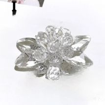 Transparent Crystal Flowers Rhinestone Bridal Wedding Party Shoes Accessories For Headwear High Heels Flats Slipper Decorations