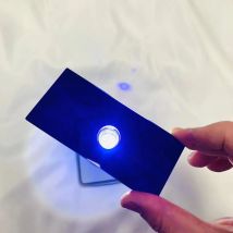 Size 200x100x3mm Black Color 254nm UV Pass Filter Glass ZWB3 For Led Lamp