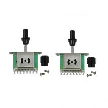 FLEOR 2pcs Guitar Pickup Selector Switch 3 Way Toggle Switch with 2 Tips for TL Guitar Parts