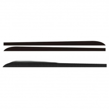 2pcs Car Stickers Carbon Fiber Black Auto Side Skirt Sill Stripe Body Decals for BMW 1 3 4 5 6 Series F30 F35 F31 Car Accessory