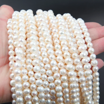 36CM Natural Pearl Superior Quality Ellipse Loose Beads Pearl Charms for Jewelry Making Necklace DIY Bracelet  Bulk Wholesale