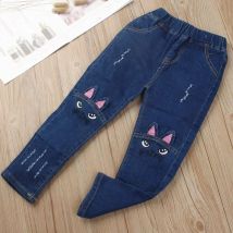 IENENS Skinny Jeans Girls Denim Pants Kids Clothes Pencil Pants Baby Casual Stretch Jeans Boot Pants