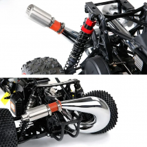 Rc Car Gas Silencer Muffler Pipe Kit Fit 1/5 HPI ROFUN BAHA ROVAN KM MCD BAJA 5B 5T 5SC Losi 5ive-t TDBX FS Buggy Parts