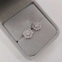 authentic earrings female temperament micro-inlaid zircon earrings hypoallergenic fashion super flash earrings
