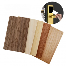 10Pcs Bamboo RFID Contactless Gift Card Blank DIY General 1K Bytes Membership Wooden Card