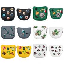 DÍA DE LOS MUERTOS Shamrock Printing Golf Club Headcover Strong Magnetic Square Large Mallet Putter Cover