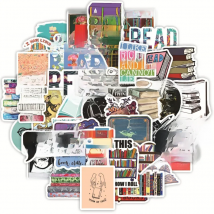 10/30/50/100pcs Reading Book English Stickers Laptop Bicycle Guitar Skateboard Sticker DIY Graffiti Waterproof stickers
