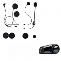 Fodsports FX6 Accessories Motorcycle Helmet Bluetooth Intercom Earphone Part Hard Soft Microphone Type C USB Cable Earpiece Clip