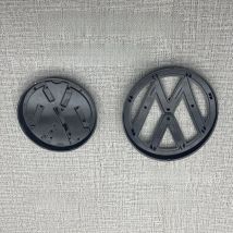 2pcs Replacement Badge For Golf 7 MK7 2014 2015 2017 2016 Car Front Bonnet Grill Rear Trunk Emblem Logo Replacement Badge