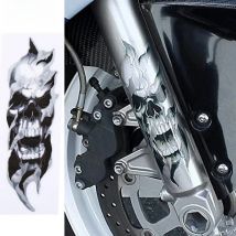 2Pcs/Pair Universal Motorcycle Front FORK SKULL Decals Graphic Stickers for Motorcycle Car Stickers