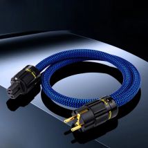 YYTCG Hifi Power Cable Hi-end 7N OCC Audiophile European AC Power Cord Cable HIFI EU/US Gold Plated Schuko Power Cable