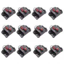 12-48V Circuit Breaker Fuse Reset 12-48V DC Car Boat Auto Waterproof 30A 40A 50A 60A 70A 80A 100A 120A 150A 200A 250A 300A AMP