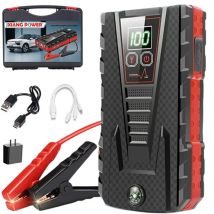 Arrancador de batería de coche portátil, dispositivo de arranque de emergencia de 99800mAh, 2500A, 12V