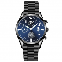 Quartz Wristwatch Luminous Men Watches Classic Calendar Male Business Steel Clock Relogio Masculino Popular Saati Hot