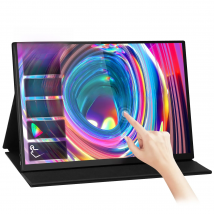 ZEUSLAP 16'' 2.5K Portable Monitor 144Hz Touch Screen 2560x1600 100%sRGB 500cd/m² - Travel Size Display for Laptop Computer