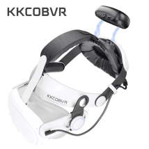 KKCOBVR Q3 PRO Cinghia da 10.000 mAh Compatibile con Meta Quest 3/3S Accessori Cinghia per la testa di ricambio per Comfort Elite migliorato