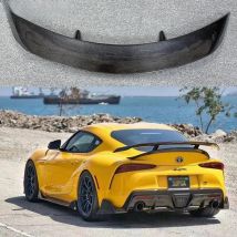For Toyota Bull Demon King SUPRA A90 A91 GR MK5 GT Style Carbon Fiber Material Rear Trunk Iid Spoiler Fender Automotive Parts