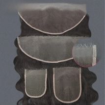 Phashion  HD 13x6 13x4 Lace Frontal Straight Pre Plucked 4X4 5x5 6x6 Swiss Full Body Closure Only Natural Black 100% Human Hair