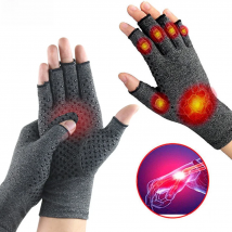 Tcare 1Pair Anti Arthritis Health Compression Therapy Gloves Rheumatoid Hand Pain Wrist Rest Sport Safety Glove Comfortable New