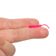 Edible Silicone Bait Hiroko Sinking Soft Lures Micro Caterpillar 38mm 0.2g 10pcs Jig Head Drop Shot Carp Fly Rock Fishing Lures