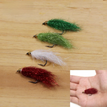 Bimoo 7PCS #4 Brass Beadhead Long Ice Dub Fiber Streamer Fly Baitfish Trout Salmon Steelhead Grayling Fishing Flies Bait Lures