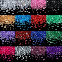 1000pcs/lot 16 colors 6mm Acrylic Heart Crystals Tip Back Table Crystal Scatter Heart Confetti For wedding Valentine Decoration