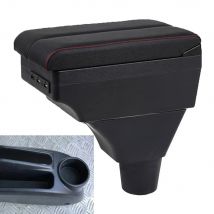 Honda Civic ep3 Armrest Box Elbow Rest Center Console Storage with Phone Charging USB Interface Cup Holder