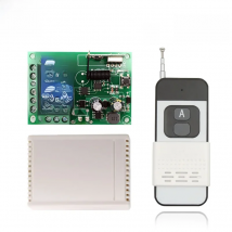 433MHz Universal Wireless Remote Control AC110V 220V 2CH Rf Relay Receiver and 1000m ON/OFF Transmitter For Garage door/Gate/Led