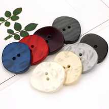 10 Pcs Irregular Resin Buttons 2 Holes for Clothing Decorative Plastic Buttons DIY Windbreaker Shirt Sweater Sewing Accessories