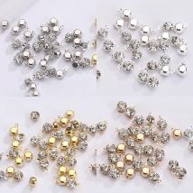 200pcs/lot 4mm/5mm Hanging Glass Crystal Round Rhinestone Strass With Claw Drop Pendant For Earrings Necklace Jewelry Making Diy