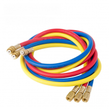 3Pcs 1M Refrigerant Hose 1/4 Sae 2500psi Refrigerant Charging Hose for R404a R12 R22 Air Conditioning Refrigerant