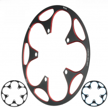 130BCD 50T-54T 56T-60T Road Bicycle Crank Set Aluminum Alloy Protective Plate Single Disc Sprocket Gear Strong Protective Cover