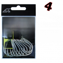 Lure Single Hook Jig Barbed Hook Circle High Carbon Steel Sharp Fish Hooks 2/0 3/0 5/0 Strong Seawater Jigging Outdoor Fishing