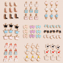 10pcs Cute Girls Sweet Perfume Lollipop Crown Bowknot Highheels Castle Charms Pendants for Earrings Bracelets DIY Jewelry Making