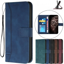 SMILE Case for Samsung Galaxy S21ultra S7 edge S8 S9 S10 S10E S20 S21 FE S22 Note 20 10 9 8 Ultra Plus Funda Wallet Leather Case