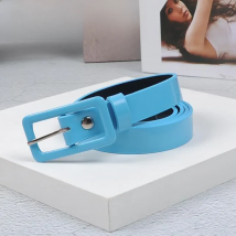 Women Belt fashion show Candy Color Thin Casual Versatile Female Students Youth Trouser around Wide 2cm Red Yellow Blue Black