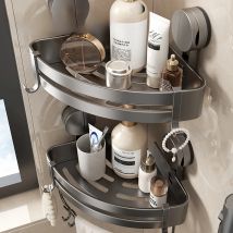 Bathroom Shelf for Shower Wall Mounted Shampoo Bottle Orangizer Shower Corner Rack Storage Punch-free Bathroom Accessories