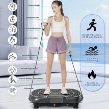Piastra vibrante 99 livelli di intensità Attrezzatura per il fitness per allenamento completo del corpo domestico Dispositivo sportivo per massaggiatore per la costruzione muscolare