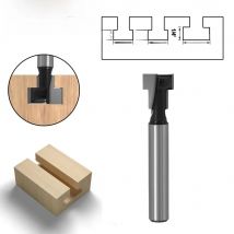 1/4" Shank 6mm T-Slot Cutter Router Bit Set Hex Bolt Key Hole Bits T Slotting Milling Cutter for Wood Woodworking