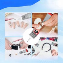 LOOLIFL 50ML B-7000 Clear Super Glue Phone Screen Repair Glue Universal Jewelry Crafts Ceramic Glass Plastic Metal Wood Adhesive